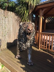 Garden Lion Sculpture