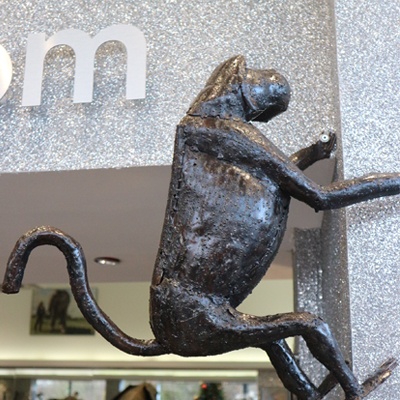 SwingingMonkeySculpture