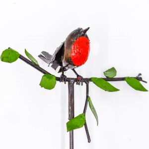 Robin on a stem
